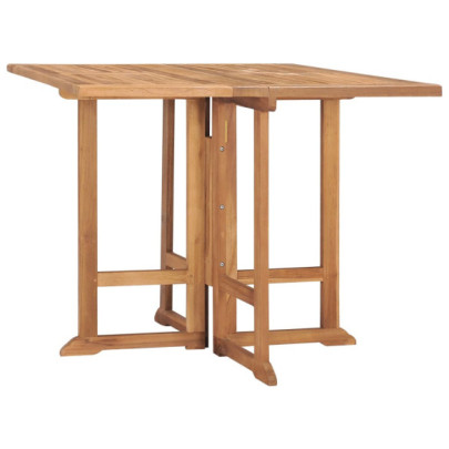 Masă de grădină pliabilă - 90x90x75 cm - lemn masiv de tec