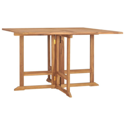 Masă de grădină pliabilă - 120x120x75 cm - lemn masiv de tec