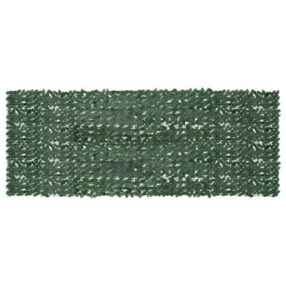 Paravan de balcon - frunze verde închis - 400x150 cm