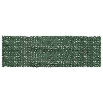 Paravan de balcon - frunze verde închis - 500x150 cm