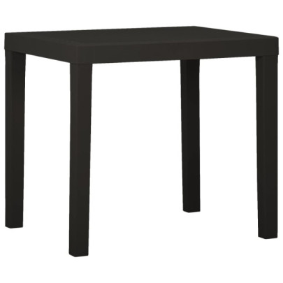 Masă de grădină - antracit - 79x65x72 cm - plastic