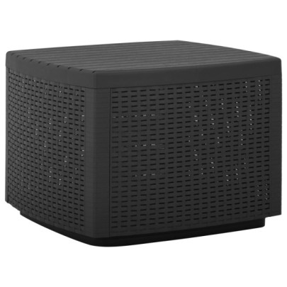 Masă de grădină - gri - 53x53x40 cm - plastic