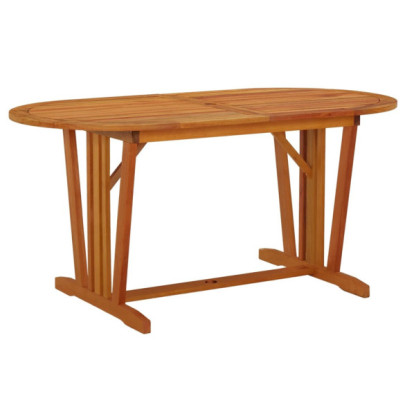 Masă de grădină - 160x85x75 cm - lemn masiv eucalipt