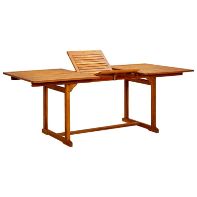 Masă de grădină - (150-200)x100x75 cm - lemn masiv de acacia