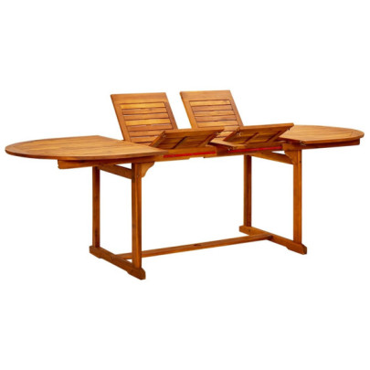 Masă de grădină - (160-240)x100x75 cm - lemn masiv de acacia