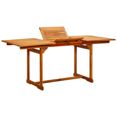 Masă de grădină - (120-170)x80x75 cm - lemn masiv de acacia