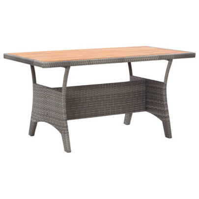 Masă de grădină - gri - 120x70x66 cm - lemn masiv de acacia