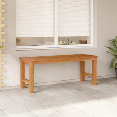 Bancă de grădină - 114 cm - lemn masiv de tec
