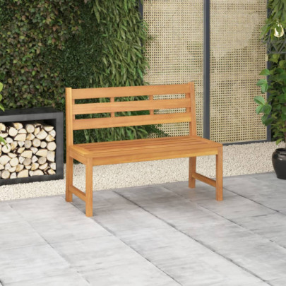 Bancă de grădină - 114 cm - lemn masiv de tec