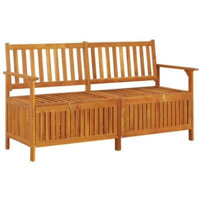 Bancă de depozitare - 148 cm - lemn masiv de acacia
