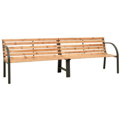 Bancă dublă de grădină - 241 cm - lemn de brad chinezesc