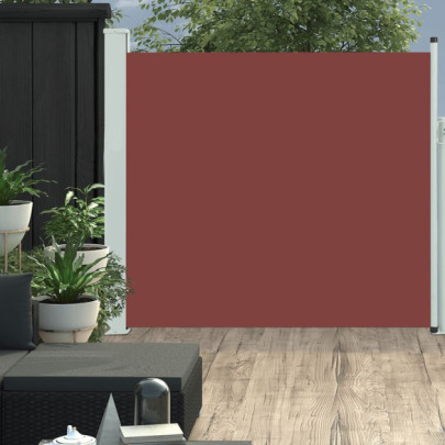 Copertină laterală retractabilă de terasă - maro - 170x300 cm