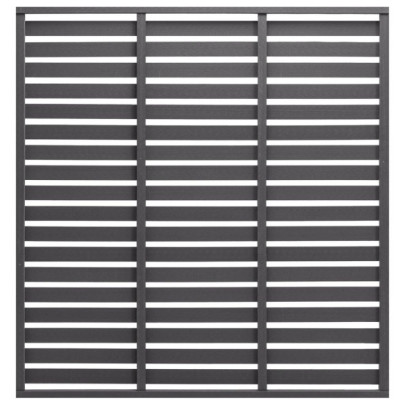 Panou de gard - gri - 180x180 cm - WPC