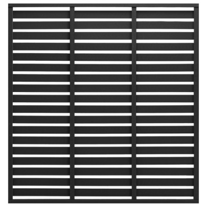 Panou de gard - negru - 180x180 cm - WPC