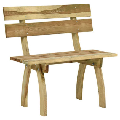 Bancă de grădină - 110 cm - lemn de pin tratat