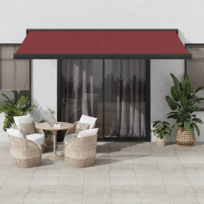 Copertina retractabilă automat - vișiniu - 400x300 cm