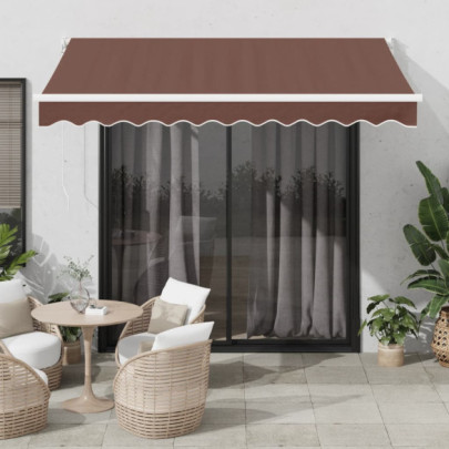 Copertina retractabilă automat - maro - 300x250 cm