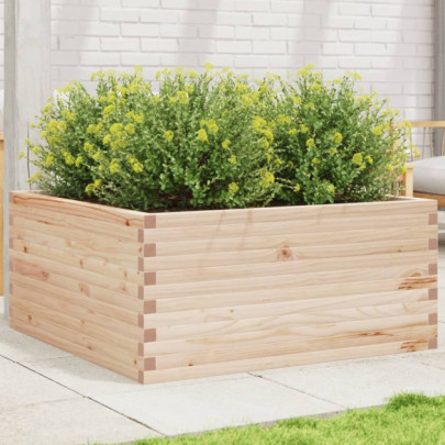 Jardinieră de grădină - 100x100x46 cm - lemn masiv de pin