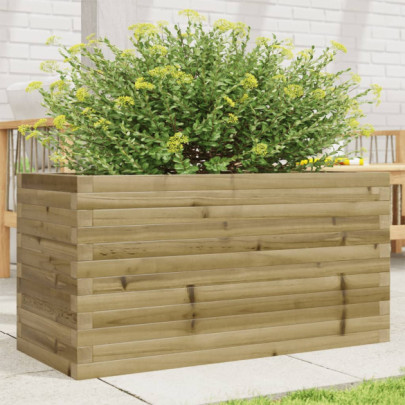 Jardinieră de grădină - 90x40x46 cm - lemn de pin impregnat