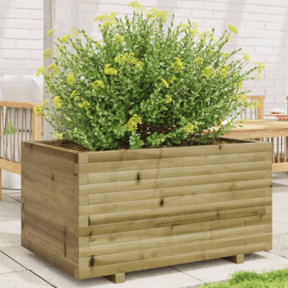 Jardinieră de grădină - 90x60x49,5 cm - lemn de pin impregnat