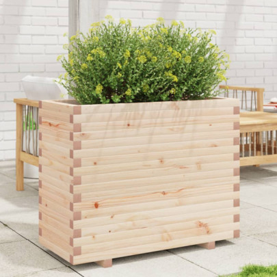Jardinieră de grădină - 90x40x72,5 cm - lemn masiv de pin