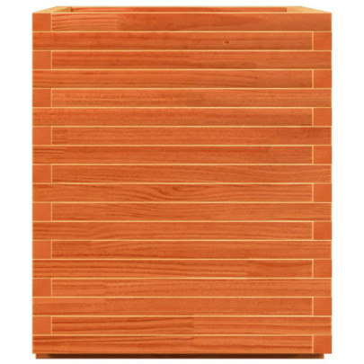 Jardinieră grădină - maro ceruit - 90x60x72,5 cm - lemn masiv pin
