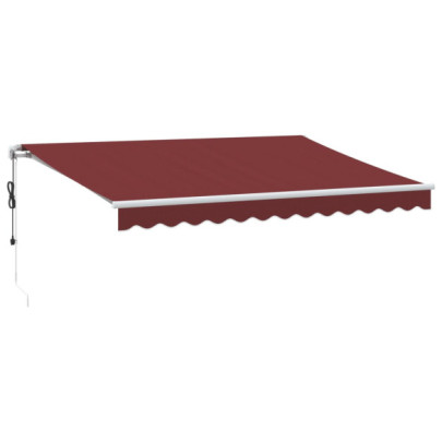 Copertina retractabilă automat - vișiniu - 350x250 cm