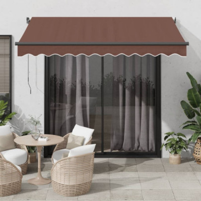 Copertina retractabilă automat - maro - 350x250 cm