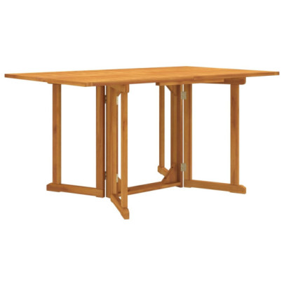 Masă grădină pliabilă tip fluture - 150x90x75 cm - lemn masiv tec