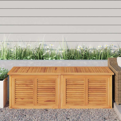 Ladă depozitare grădină cu geantă - 150x50x55 cm - lemn masiv tec