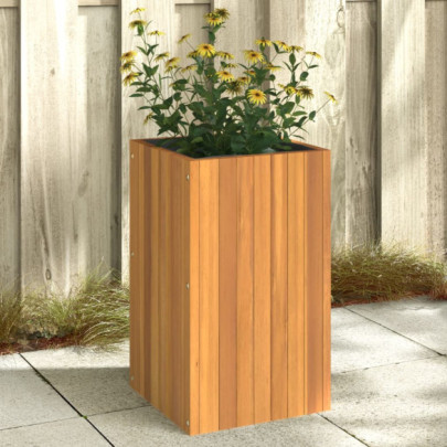 Jardinieră de grădină - 35x35x60 cm - lemn masiv de acacia