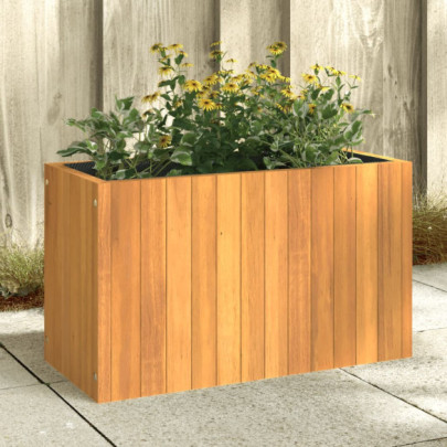 Jardinieră de grădină - 59x27,5x35 cm - lemn masiv de acacia