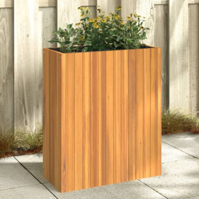 Jardinieră de grădină - 59x27,5x70 cm - lemn masiv de acacia