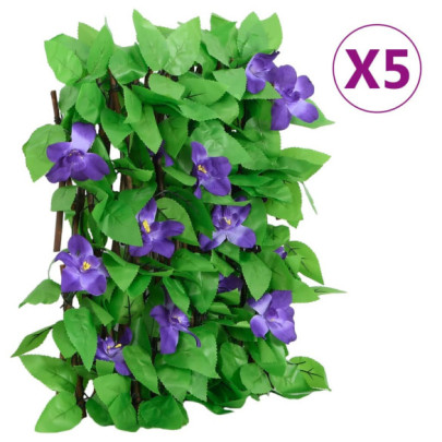  Spalier iederă artificială extensibil - 5 buc. - verde - 180x20 cm