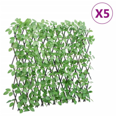  Spalier iederă artificială extensibil - 5 buc. - verde - 180x65 cm