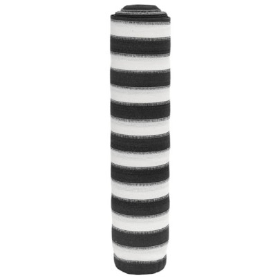 Plasă protecție intimitate antracit/alb 1,2x25 m HDPE 150 g/m²