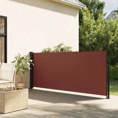 Copertina laterală retractabilă - maro - 120x500 cm