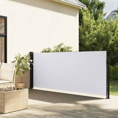 Copertina laterală retractabilă - alb - 120x500 cm