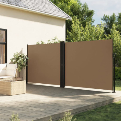 Copertină laterală retractabilă - taupe - 180x1200 cm