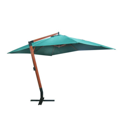 Umbrelă de soare suspendată 300 x 400 cm - Verde