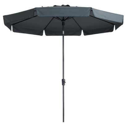 Umbrelă de soare de grădină Flores Luxe - gri - 300 cm - rotundă