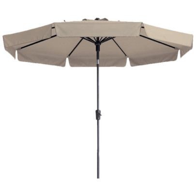 Umbrelă de soare de grădină Flores Luxe - ecru - 300 cm - rotundă