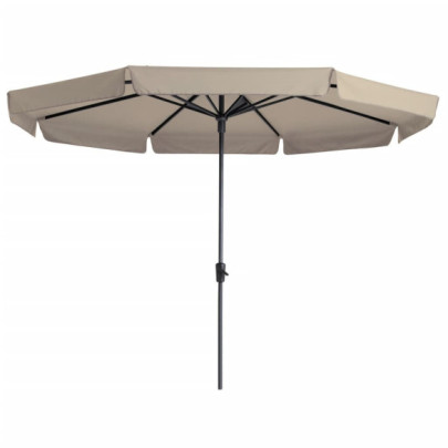 Umbrelă de soare de grădină Syros Luxe - ecru - 350 cm - rotundă
