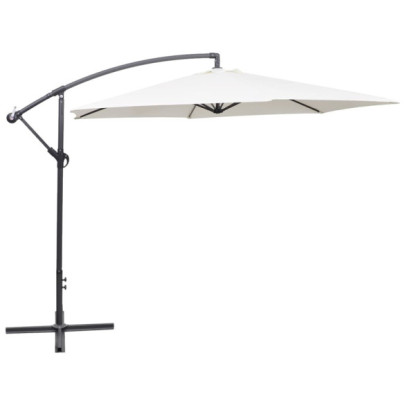 Umbrelă de soare de grădină în consolă - alb nisipiu - 3 m