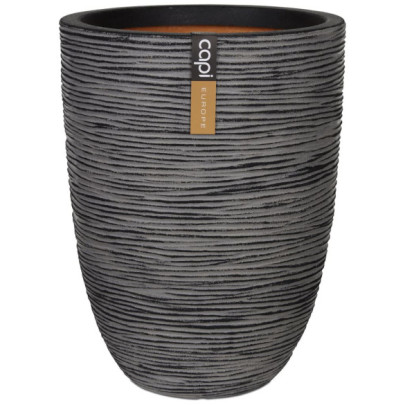 Vas de plante Nature Rib - antracit - 46x58 cm - adânc - KOFZ783