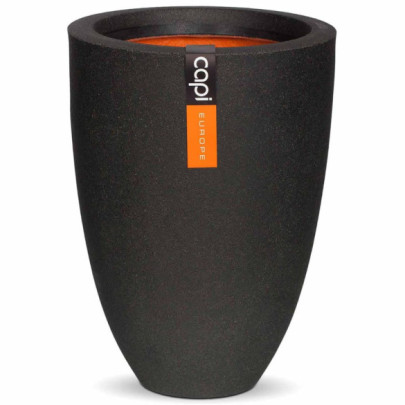 Vas de plante elegant Urban Smooth - negru - 36x47 cm - adânc KBL782