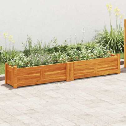 Strat înălțat de grădină - 150x30x25 cm - lemn de acacia