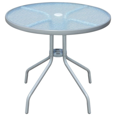 Masă de bistro - gri - 80 x 71 cm - oțel