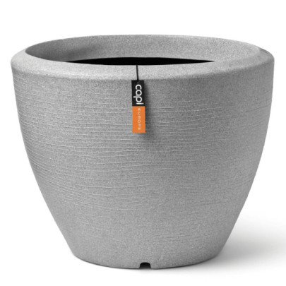 Jardinieră plante joasă „Arc Granite” - ivoar - 48x35 cm - conic