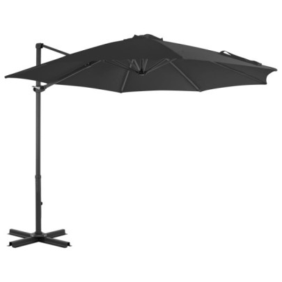 Umbrelă în consolă cu stâlp din aluminiu - antracit - 300 cm